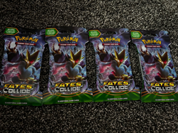 LOT OF FOUR (4) Pokemon XY-Fates Collide Sleeved Booster Packs. Factory Sealed! - Image 1