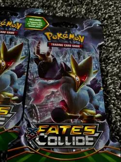 LOT OF FOUR (4) Pokemon XY-Fates Collide Sleeved Booster Packs. Factory Sealed! - Image 3
