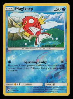 Magikarp 32/147 Pokemon Burning Shadows Common Near Mint Reverse Holo NM - Image 1