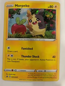 Morpeko SWSH031 Cosmos Holo - Black Star Promo Pokemon Holo Foil Nice! - Image 1