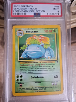 🔥Pokemon TCG Venusaur 18/110 Legendary Collection Holo RARE graded PSA 9 - Image 1