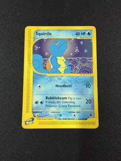 Pokemon Squirtle 132/165 Expedition Base Set Regular LP - Image 1