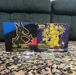 Pokemon Crown Zenith & Surging Sparks ETBs Opened Box *SEE DESCRIPTION* - Image 2
