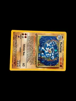 Machamp 1st Edition (Base Set) Holo Rare Deck Exclusives 008/102 LP - Image 2