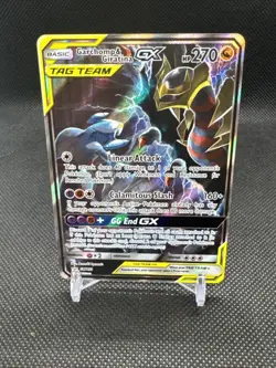 Pokemon Garchomp & Giratina GX Black Star Promo Tag Team SM193 - minty - Image 1