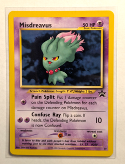 Misdreavus #39 WOTC Black Star Promo Pokemon TCG 1999 LP - Image 1