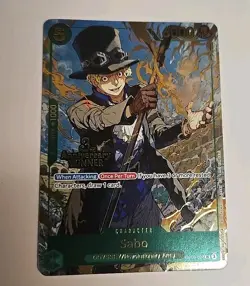 One Piece TCG Sabo 3rd Anniversary Winner Foil Promo OP09-027 NM New In Hand - Image 1