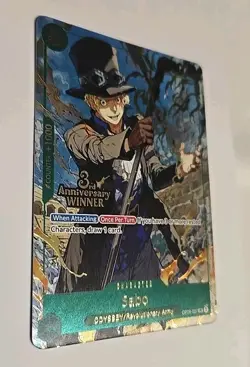 One Piece TCG Sabo 3rd Anniversary Winner Foil Promo OP09-027 NM New In Hand - Image 3