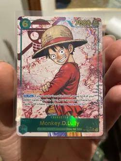 Monkey D Luffy OP13-118 SEC Alt Art - One Piece TCG Carrying On His Will English - Image 1