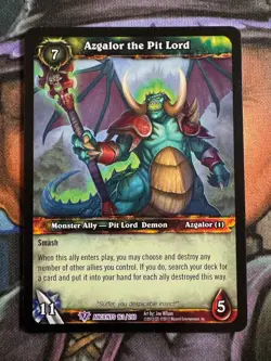 World of Warcraft TCG Ancients 163/240 Azgalor the Pit Lord - Image 1