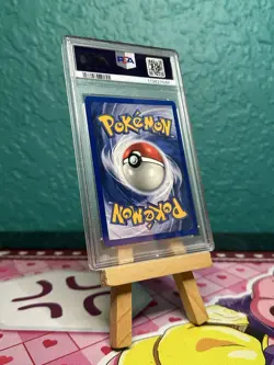 1999 Pokemon Game 1st Edition Machamp Holo 8/102 PSA 8 - Image 2