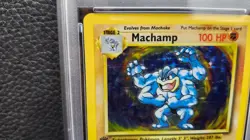 1999 Pokemon Game TCG 8/102 #8 MACHAMP 1st EDITION Holo Rare MINT PSA 8 - Image 5