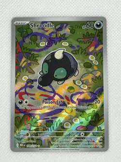Pokemon TCG Shroodle Illustration Rare ME01: Mega Evolution 149/132 Holo NM MINT - Image 1