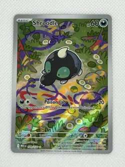 Pokemon TCG Shroodle Illustration Rare ME01: Mega Evolution 149/132 Holo NM MINT - Image 3