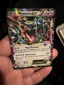 Rayquaza EX XY69 Shiny Black Star Promo 2015 Pokemon TCG Ultra Holo Rare - Image 1