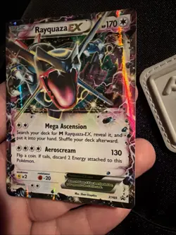 Rayquaza EX XY69 Shiny Black Star Promo 2015 Pokemon TCG Ultra Holo Rare - Image 3