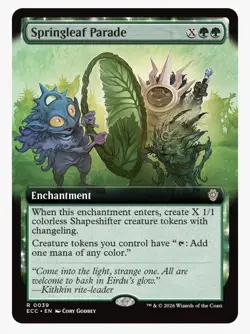 Springleaf Parade (Extended Art) Commander: Lorwyn Eclipsed Regular - Image 1