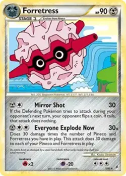 Forretress - 5/95 - Pokemon Call of Legends Holo Card LP - Image 1