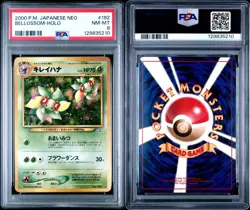 Bellossom 2000 Pokemon JPN NEO Holo #182 PSA NM-MT 8 - Image 3