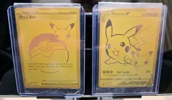 Pokemon Celebrations Pikachu V & PokeBall Gold Promos SEALED SWSH 145 & SWSH 146 - Image 1