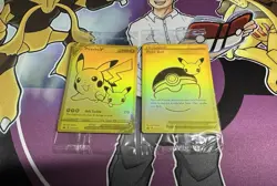 Pokemon Celebrations UPC Pikachu V & PokeBall Gold Promos SEALED SWSH 145 & 146 - Image 1