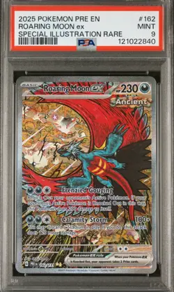 2025 POKEMON PRE EN-PRISMATIC EVOLUTIONS #162 ROARING MOON EX PSA 9 - Image 1