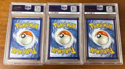 PSA 10 Pokemon Card Squirtle Wartortle Blastoise Classic 3 Card Set CLK #001-003 - Image 2