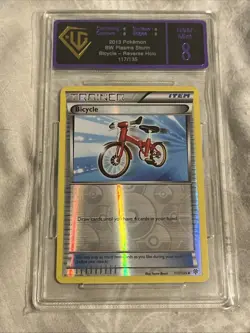 Pokemon TCG Trainer Reverse Bicycle Card 117/135 - UGC Graded Near Mint 8 - Image 1