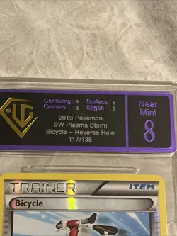 Pokemon TCG Trainer Reverse Bicycle Card 117/135 - UGC Graded Near Mint 8 - Image 3