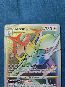 Pokemon TCG Arceus VSTAR Rainbow Secret Rare Card 176/172 Brilliant Stars - Image 3