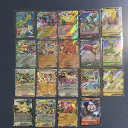 Pokemon Card Ex and V lot of (19) English and Korean cards! - Image 1