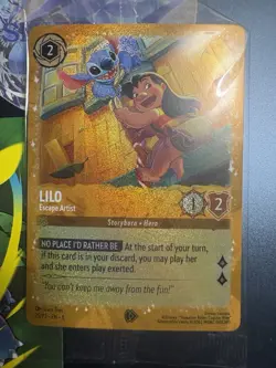 LILO ESCAPE ARTIST - Lorcana 25/P2 - PROMO - Disney Promo Card Sealed - Image 1
