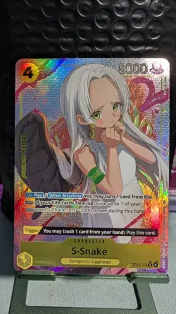 S-Snake (Alt Art) OP13-114 R Carrying on His Will ONE PIECE Card Game ENGLISH NM - Image 1