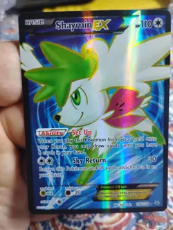 Shaymin EX 106/108 Pokemon Card XY Roaring Skies Full Art Rare Holo LP - Image 1
