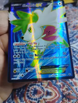 Shaymin EX 106/108 Pokemon Card XY Roaring Skies Full Art Rare Holo LP - Image 2