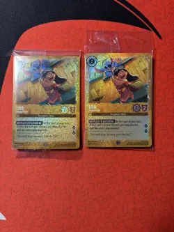 Lilo Escape Artist 25/P2 Promo Gold Glitter Foil Card Lorcana Azurite Sea X2 - Image 1