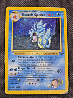 Pokemon TCG Giovanni's Gyarados Gym Challenge Holo Card 5/132 Pokemon HP - H1 - Image 1