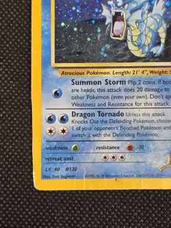 Pokemon TCG Giovanni's Gyarados Gym Challenge Holo Card 5/132 Pokemon HP - H1 - Image 3