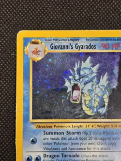 Pokemon TCG Giovanni's Gyarados Gym Challenge Holo Card 5/132 Pokemon HP - H1 - Image 4