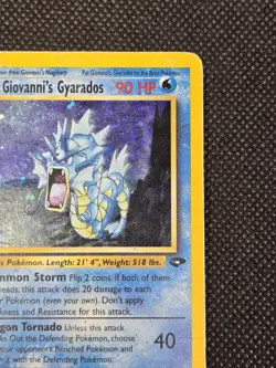 Pokemon TCG Giovanni's Gyarados Gym Challenge Holo Card 5/132 Pokemon HP - H1 - Image 5