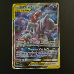 Pokemon TCG Mewtwo & Mew GX 270 HP Promo Holo SM191 SM Tag Team English Card - Image 1