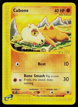 Pokemon Card - Cubone Expedition 103/165 Common - Image 1