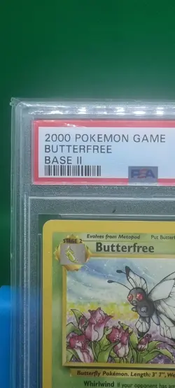 2000 Pokemon Base 2 # 34/130 Butterfree PSA 9 Card MINT Wizards Of The Coast - Image 3