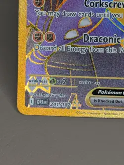 Pokemon TCG Destined Rivals Cynthia's Garchomp EX Card 241/182 Gold - Image 2