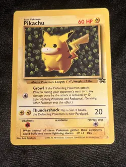 Pokemon Card - WoTC Black Star #1 Pikachu Ivy LP - Image 1
