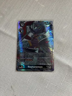 Digimon BT24 Time Stranger Bt24-030 Neptunemon Alt Art Super Rare Card - Image 1
