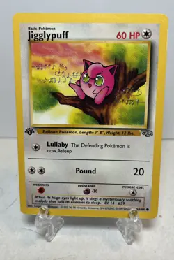 Jungle - Jigglypuff 54/64 1st edition NM Pokemon Vintage Card - Image 1