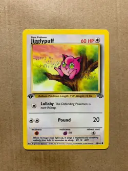 1st Edition Jigglypuff 54/64 Jungle Set - Common Pokemon Card - NM/Mint - Image 1