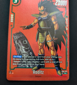 Raditz FB04-072 Limited Pack MANGA Version 01 Promo Dragon Ball Card Fusion Red - Image 4