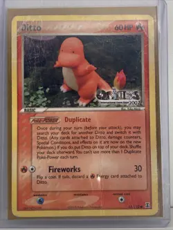 Pokemon TCG~ 2007 Origins Ditto Charmander 61/113 Nintendo Originals Promo Card. - Image 1